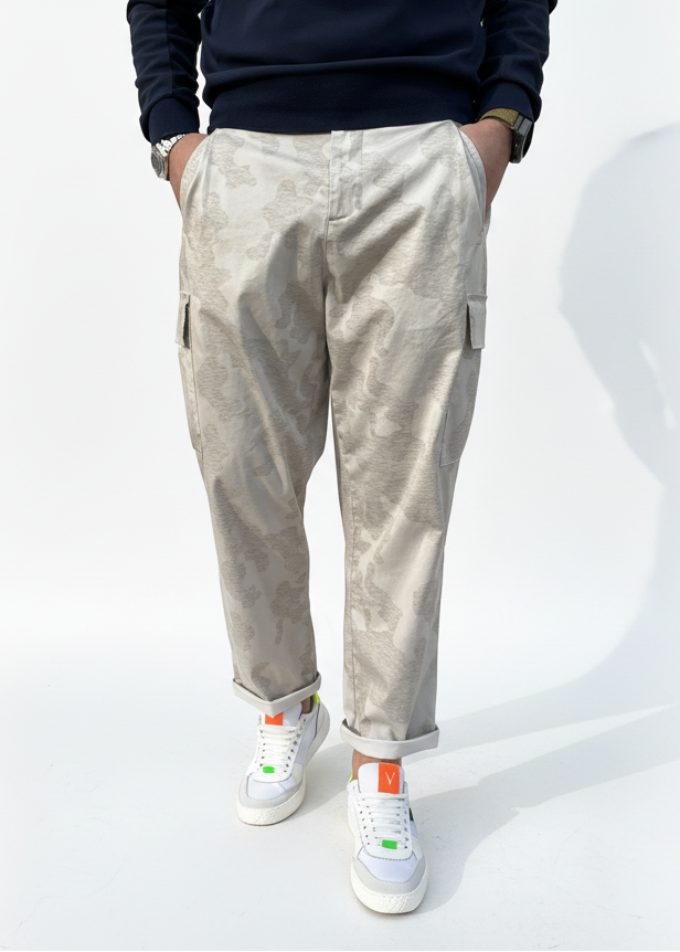 PANTALONE CARGO UNICO CAMOUFLAGE