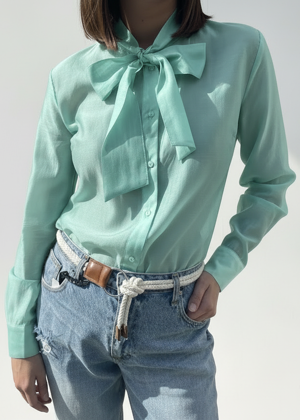 CAMICIA IN LYOCELL FIOCCO