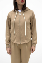 FELPA CAPPUCCIO CON ZIP