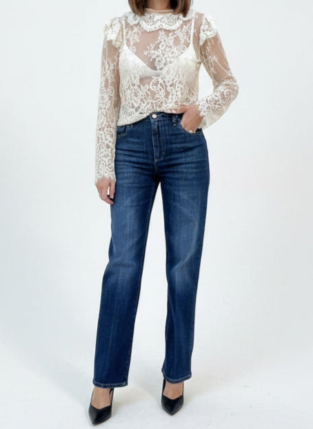 CAMICIA PIZZO GIROCOLLO