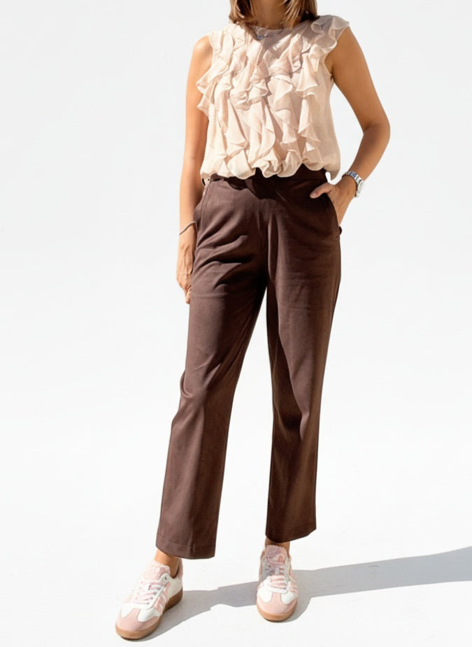 PANTALONE SCAMOSCIATO