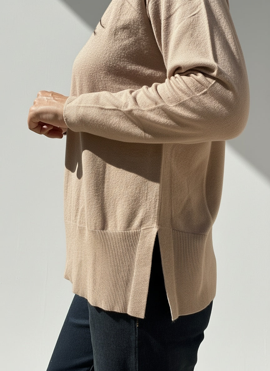 MAGLIA OVER GIROCOLLO VISCOSA