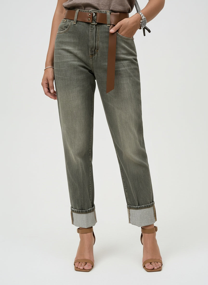 JEANS MANDY VERDE
