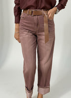 JEANS MANDY BORDEAUX