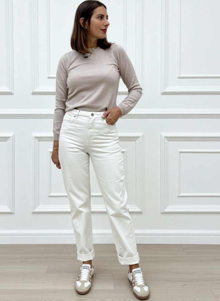 JEANS CARROT MARY BIANCO