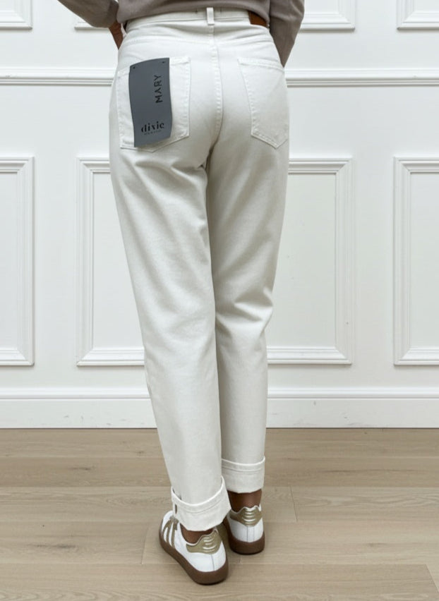 JEANS CARROT MARY BIANCO