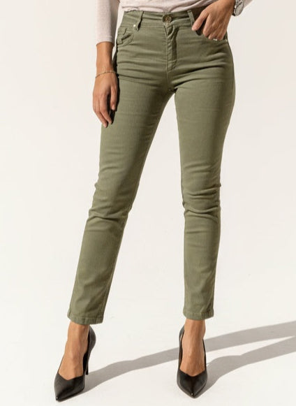JEANS MIA SLIM VERDE