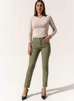 JEANS MIA SLIM VERDE