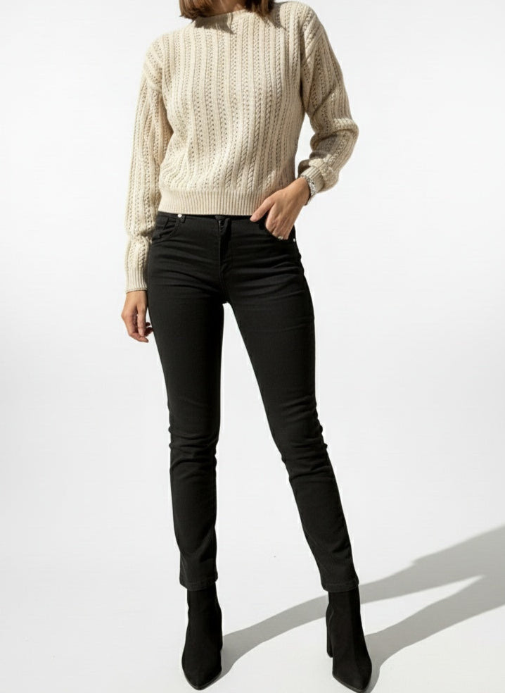 JEANS MIA SLIM NERO