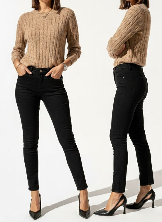 JEANS MIA SLIM NERO