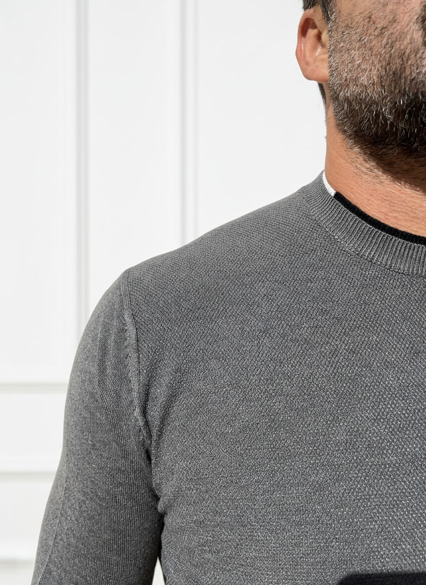MAGLIONE IN VISCOSA CON TOPPE
