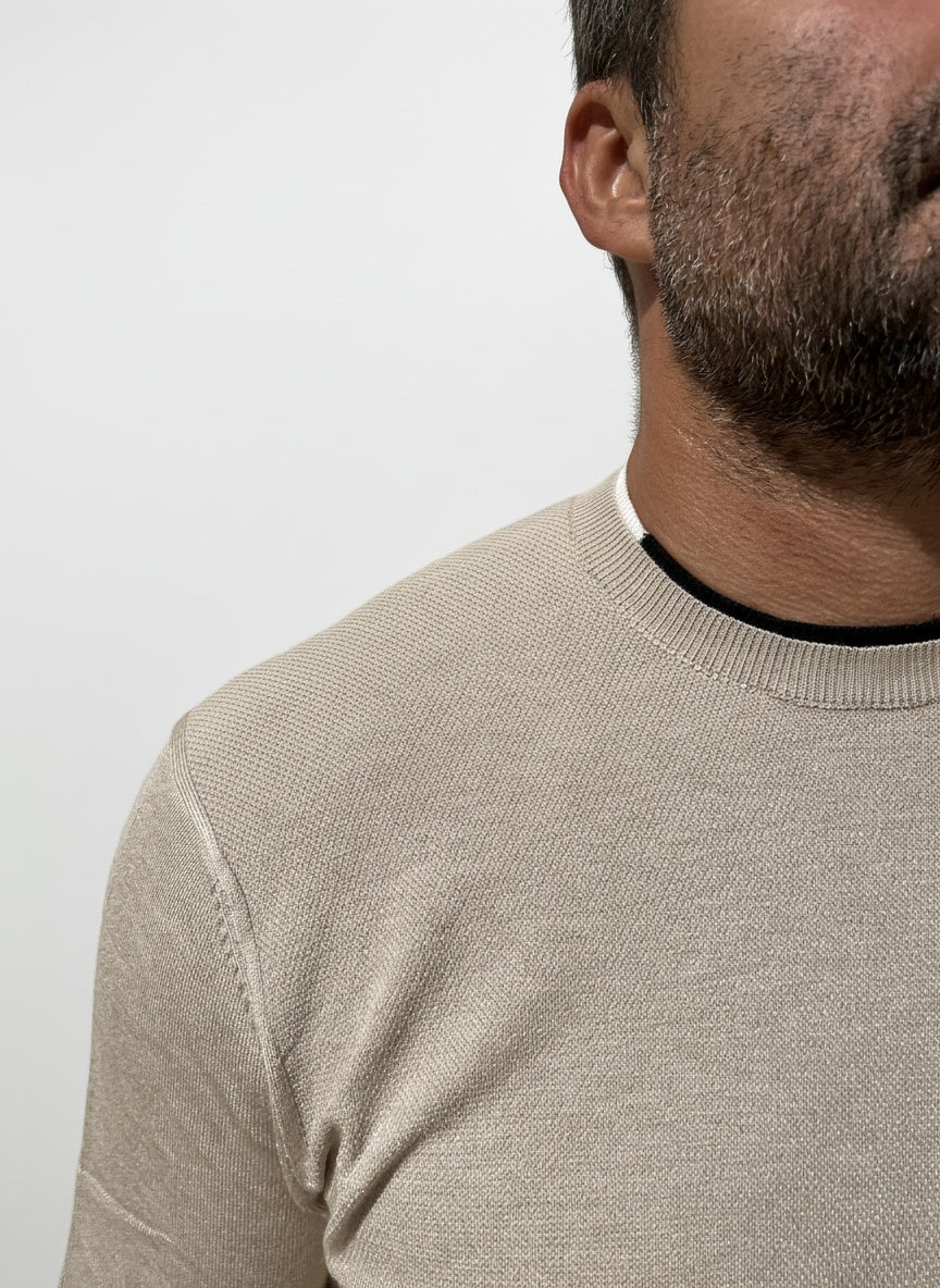 MAGLIONE IN VISCOSA CON TOPPE