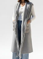 GILET CON TASCONI E FRANGE