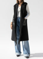 GILET CON TASCONI E FRANGE