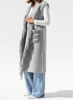 GILET CON TASCONI E FRANGE