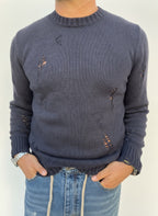 MAGLIONE CON ROTTURE