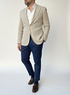 GIACCA MONOPETTO LAVORATA TWEED