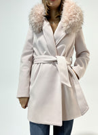 CAPPOTTO VESTAGLIA CON PELLICCIA