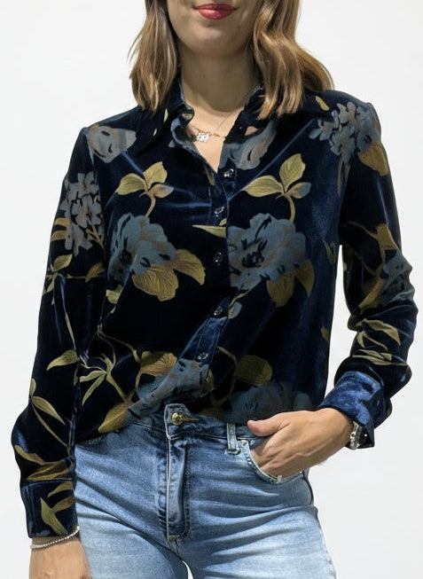 CAMICIA VELLUTO DEVORE