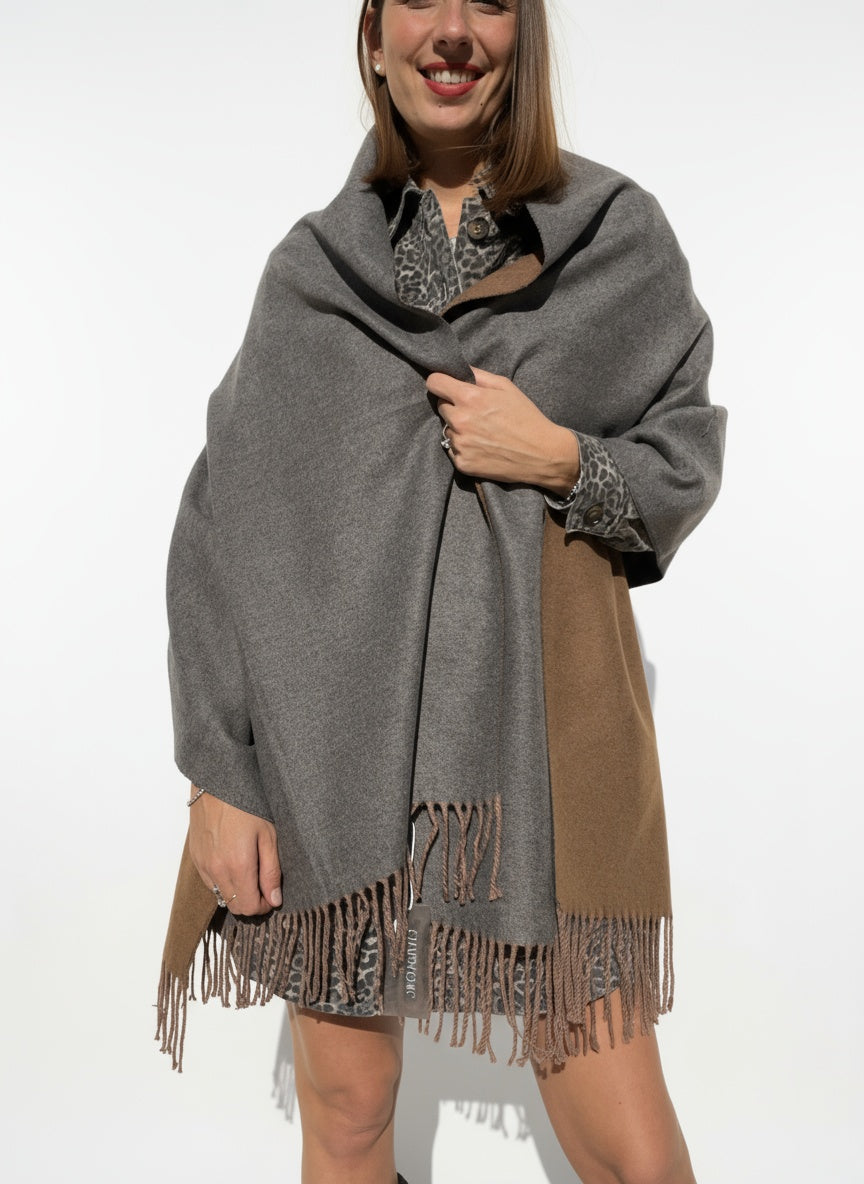 SCIARPA MISTO CASHMERE DOUBLE