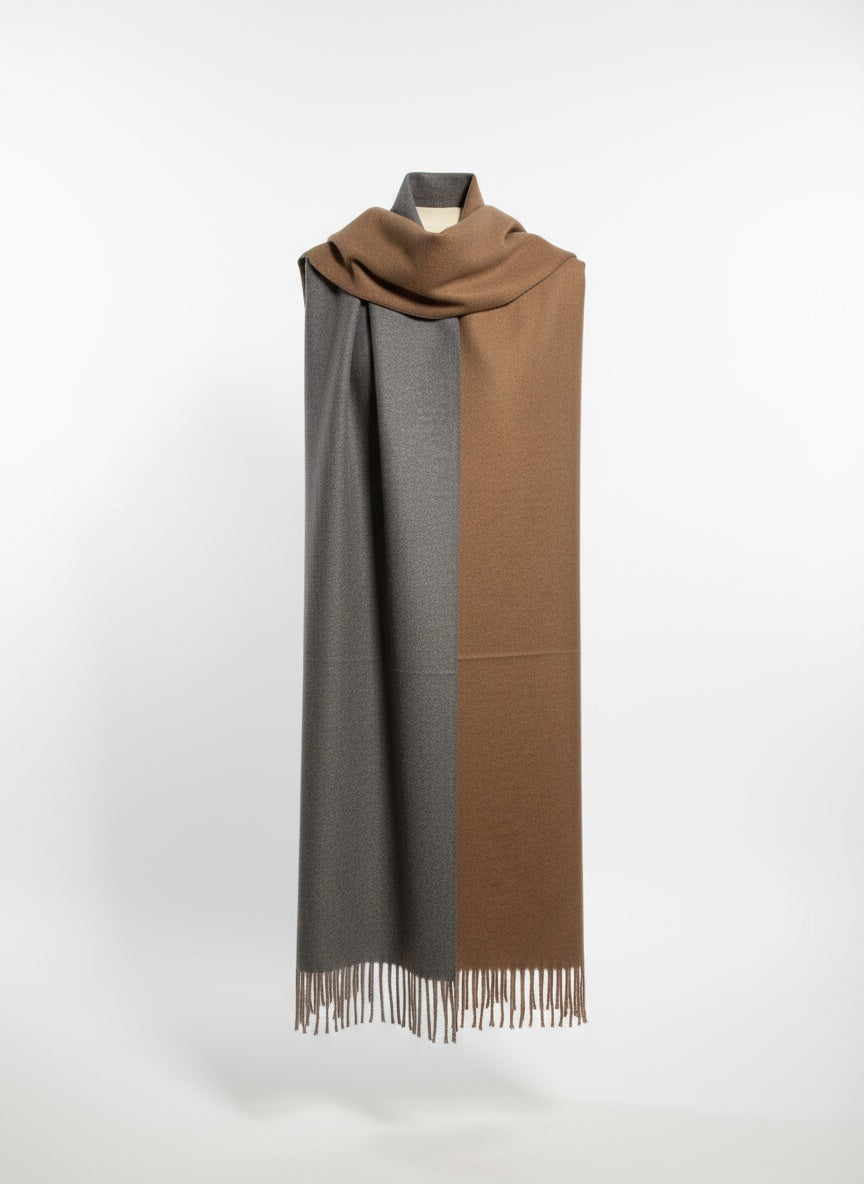 SCIARPA MISTO CASHMERE DOUBLE