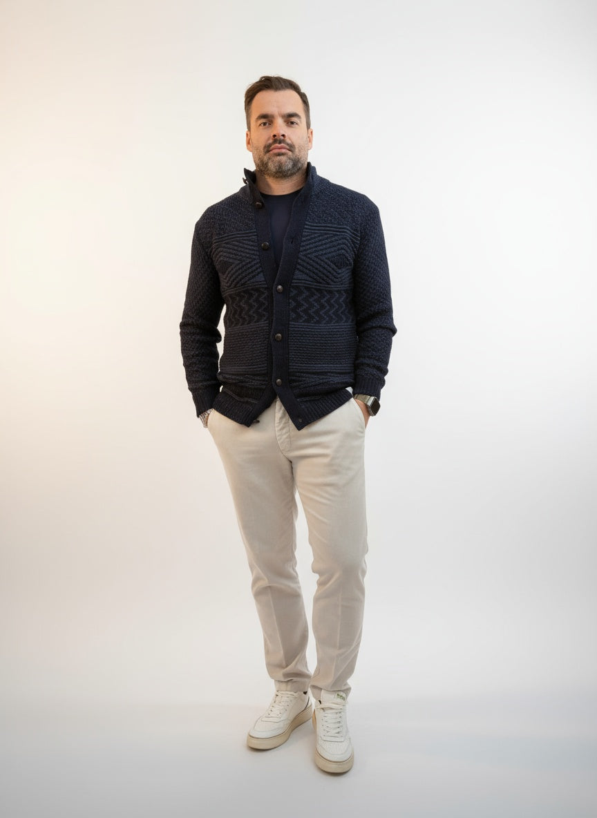 GIACCA CARDIGAN IN MAGLIA