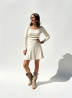 MINIGONNA PLISSE' VISCOSA