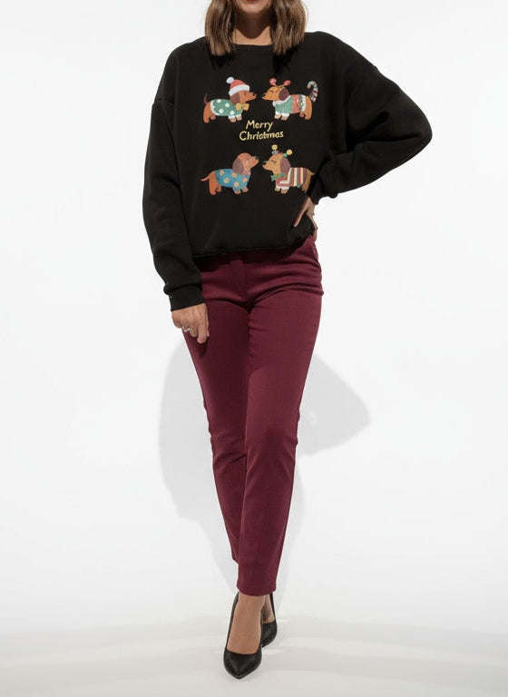 FELPA BASSOTTI NATALE