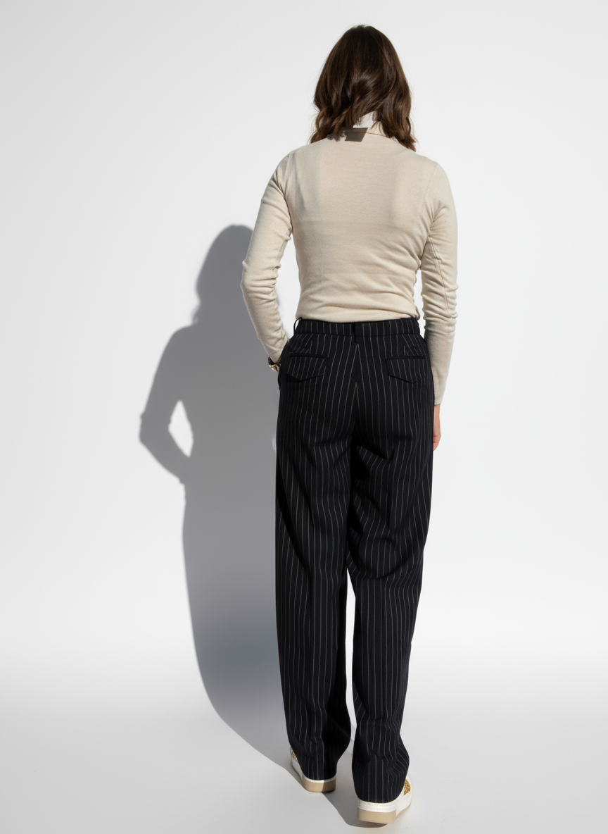 PANTALONE PALAZZO GESSATO