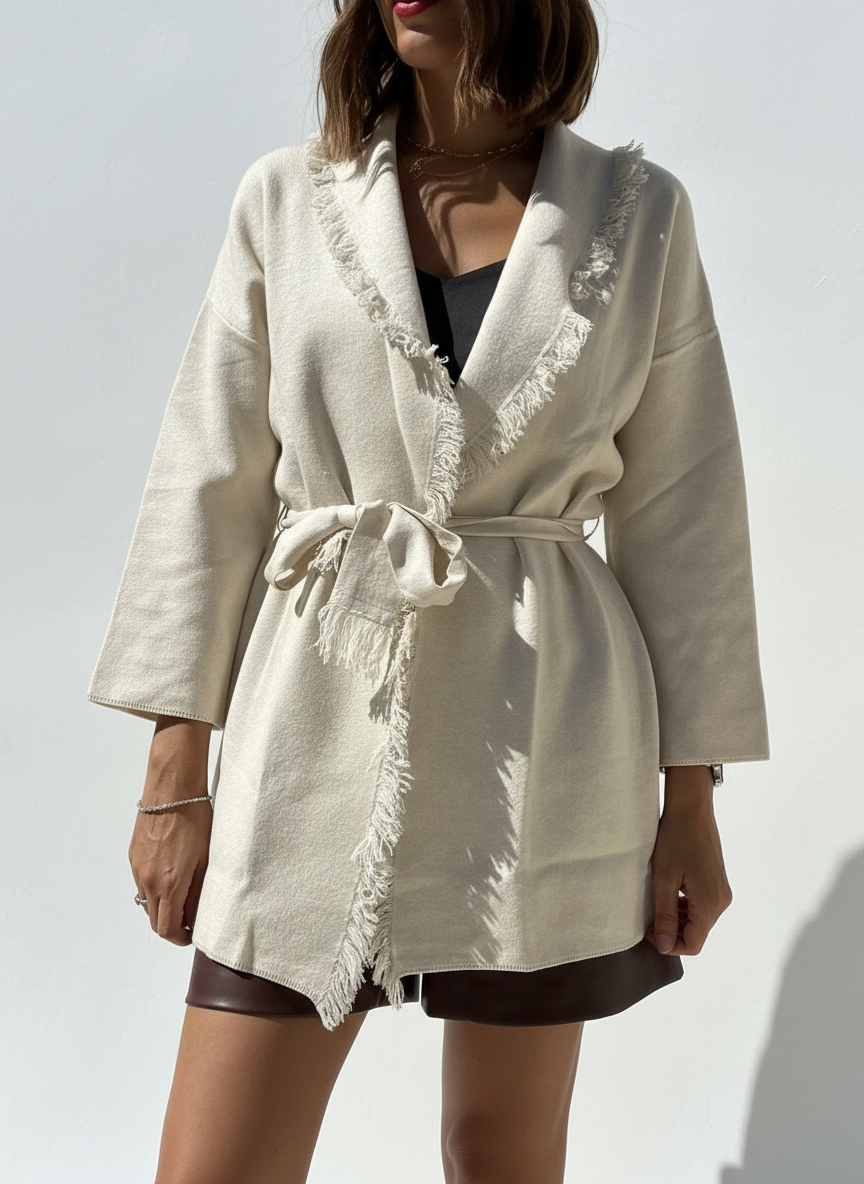 CARDIGAN CON FRANGE