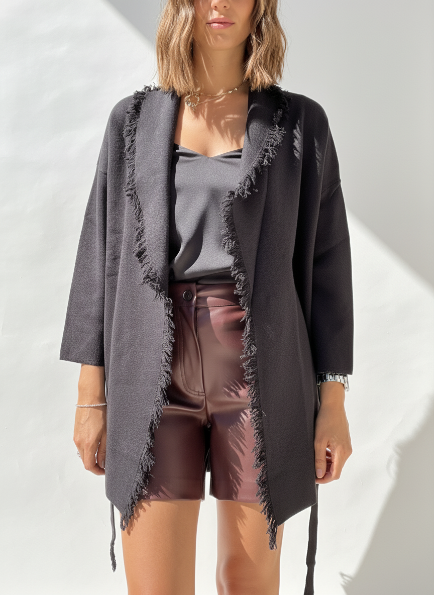 CARDIGAN CON FRANGE