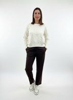 PARICOLLO OVER TRECCE MISTO CASHMERE