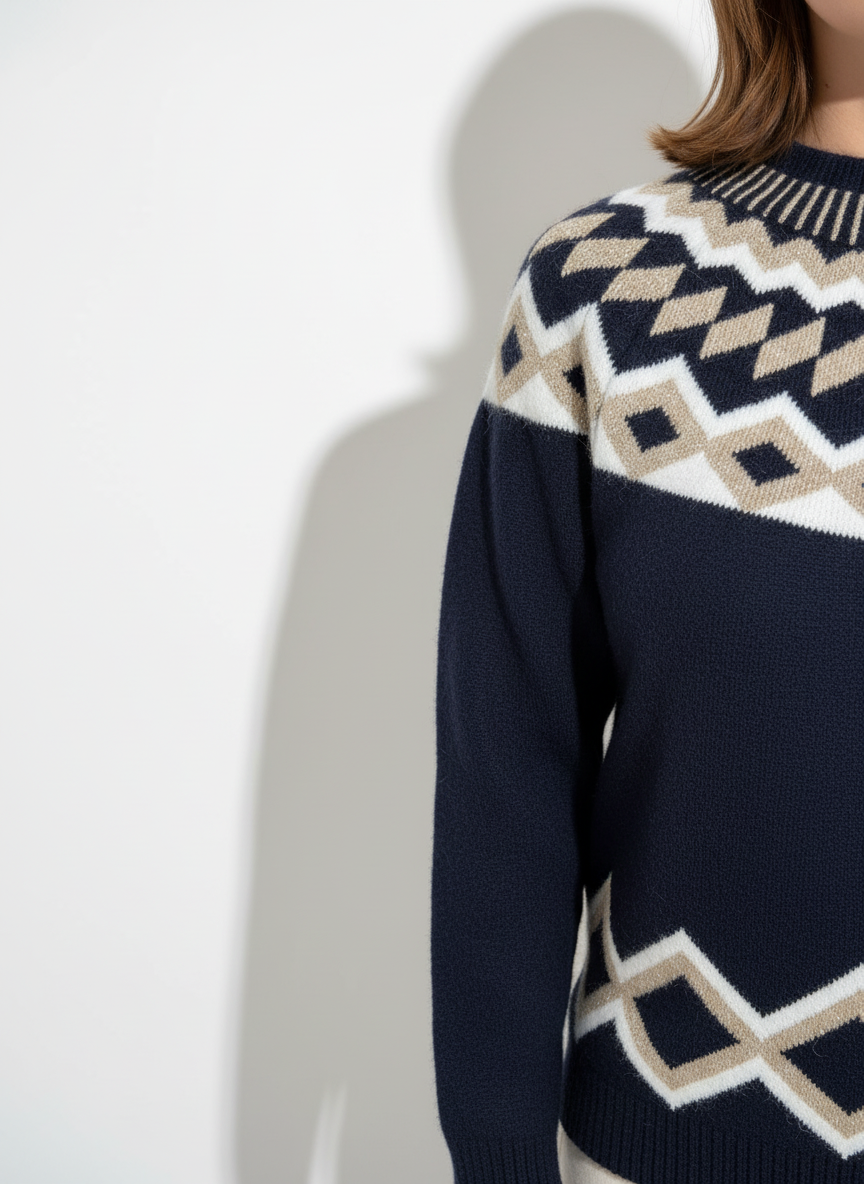 MAGLIONE ROMBI LUREX