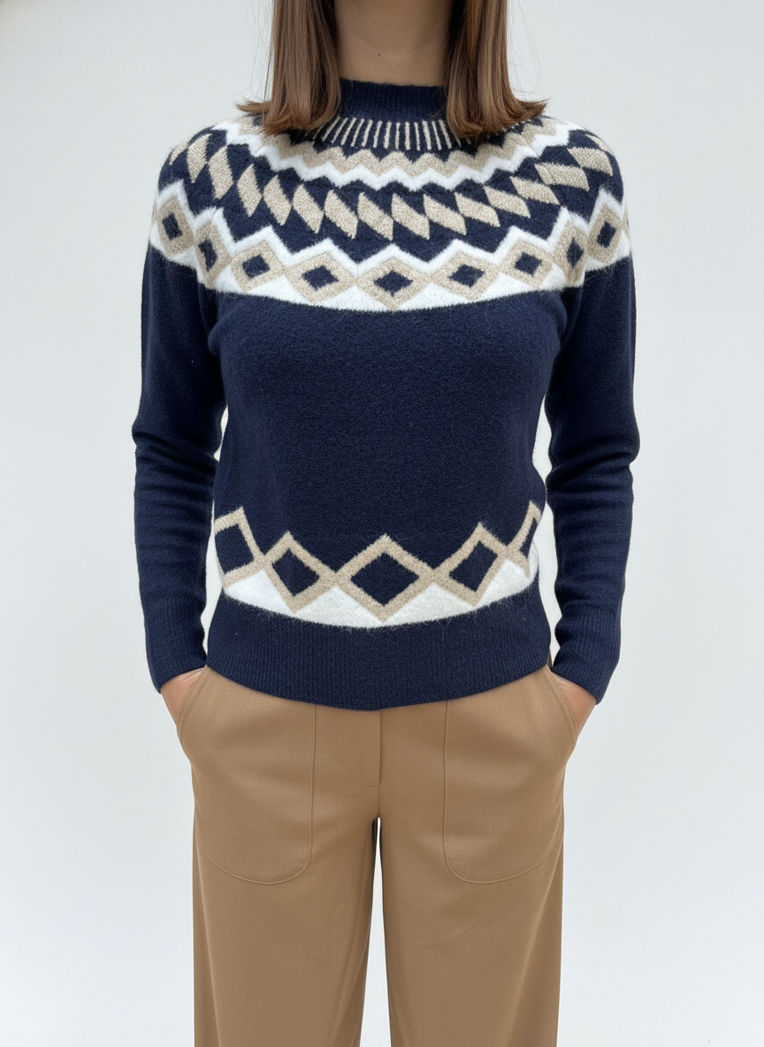 MAGLIONE ROMBI LUREX