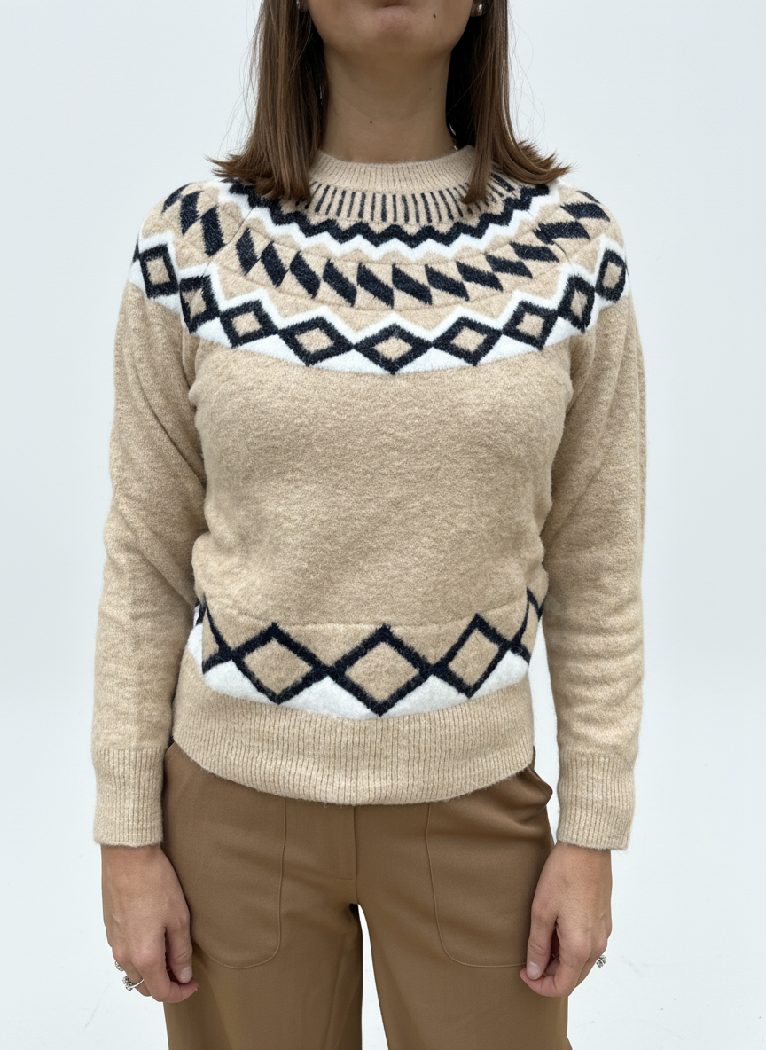 MAGLIONE ROMBI LUREX