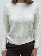 PARICOLLO OVER TRECCE MISTO CASHMERE