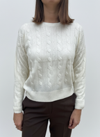 PARICOLLO OVER TRECCE MISTO CASHMERE