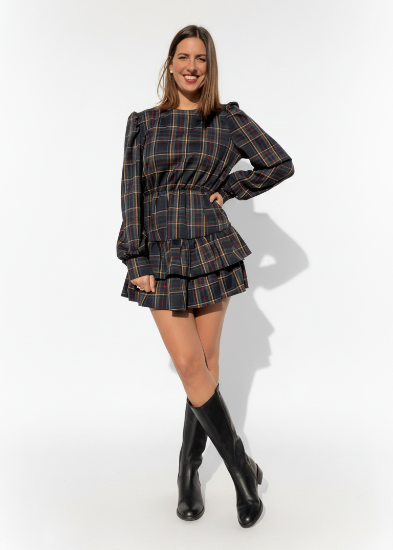 ABITO CORTO TARTAN