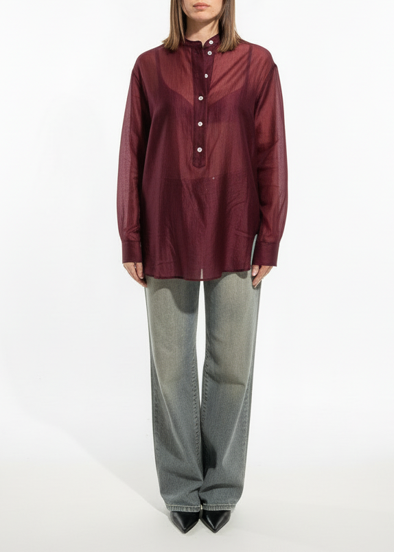 CAMICIA MUSSOLA COLLO COREANA