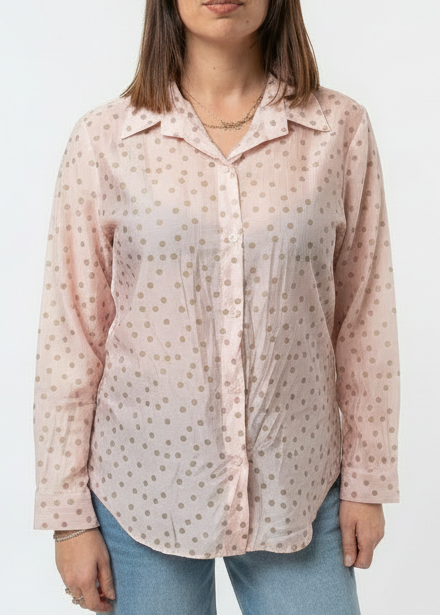 CAMICIA POIS IN MUSSOLA DI TENCEL