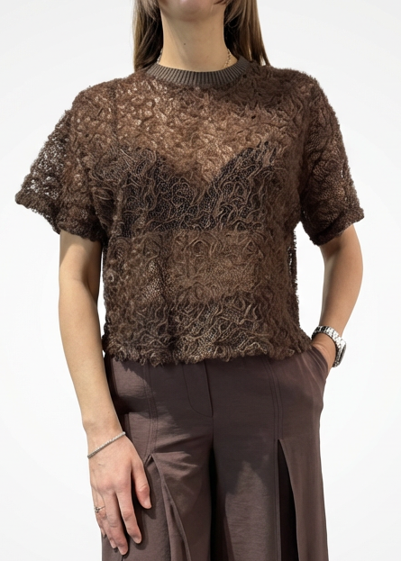 TSHIRT IN PIZZO DOPPIATA