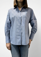 CAMICIA RIGHE TASCHINO
