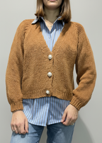 CARDIGAN MAGLIA BOTTONE GIOIELLO
