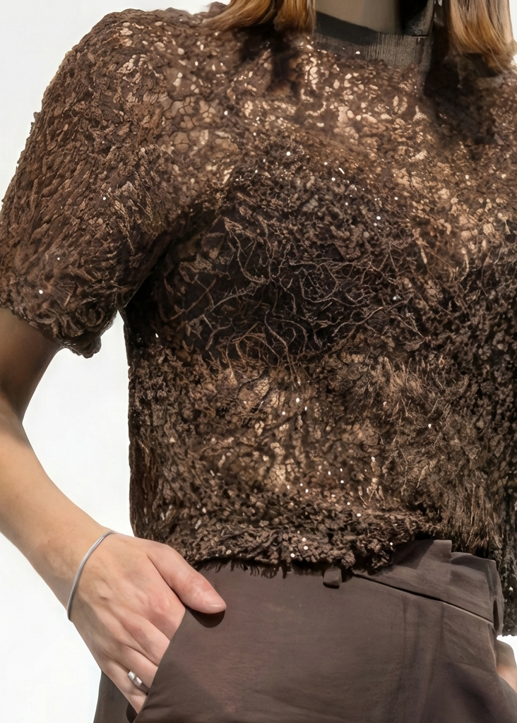 TSHIRT IN PIZZO DOPPIATA