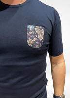 TSHIRT IN FILO CON TASCHINO