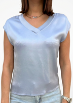BLUSA SCOLLO V SMANICATA