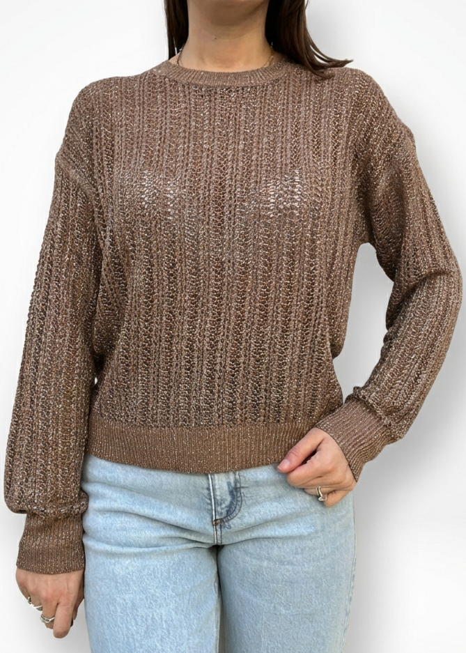 MAGLIONE TRAFORATO GLOWY
