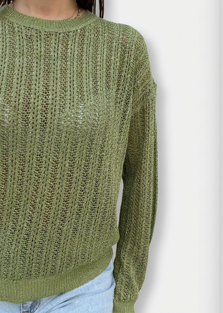 MAGLIONE TRAFORATO GLOWY