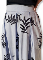 GONNA IN COTONE RICAMATA