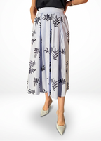 GONNA IN COTONE RICAMATA